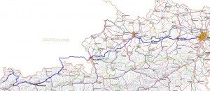 Karte Lechtalroute